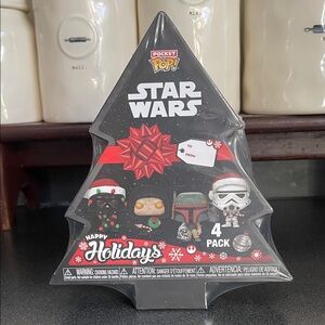 Star Wars Pocket Pop Holiday 4-Pack Collectible Set